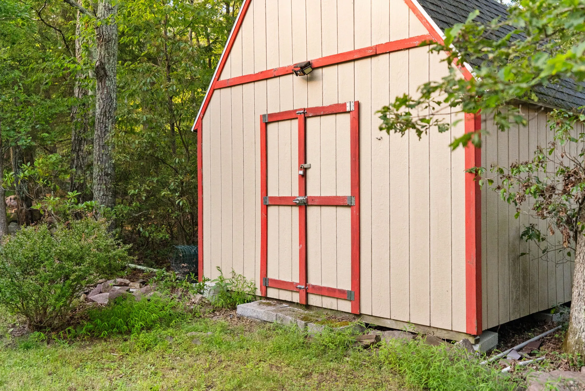 Deck and wooded yard, 17 of 19