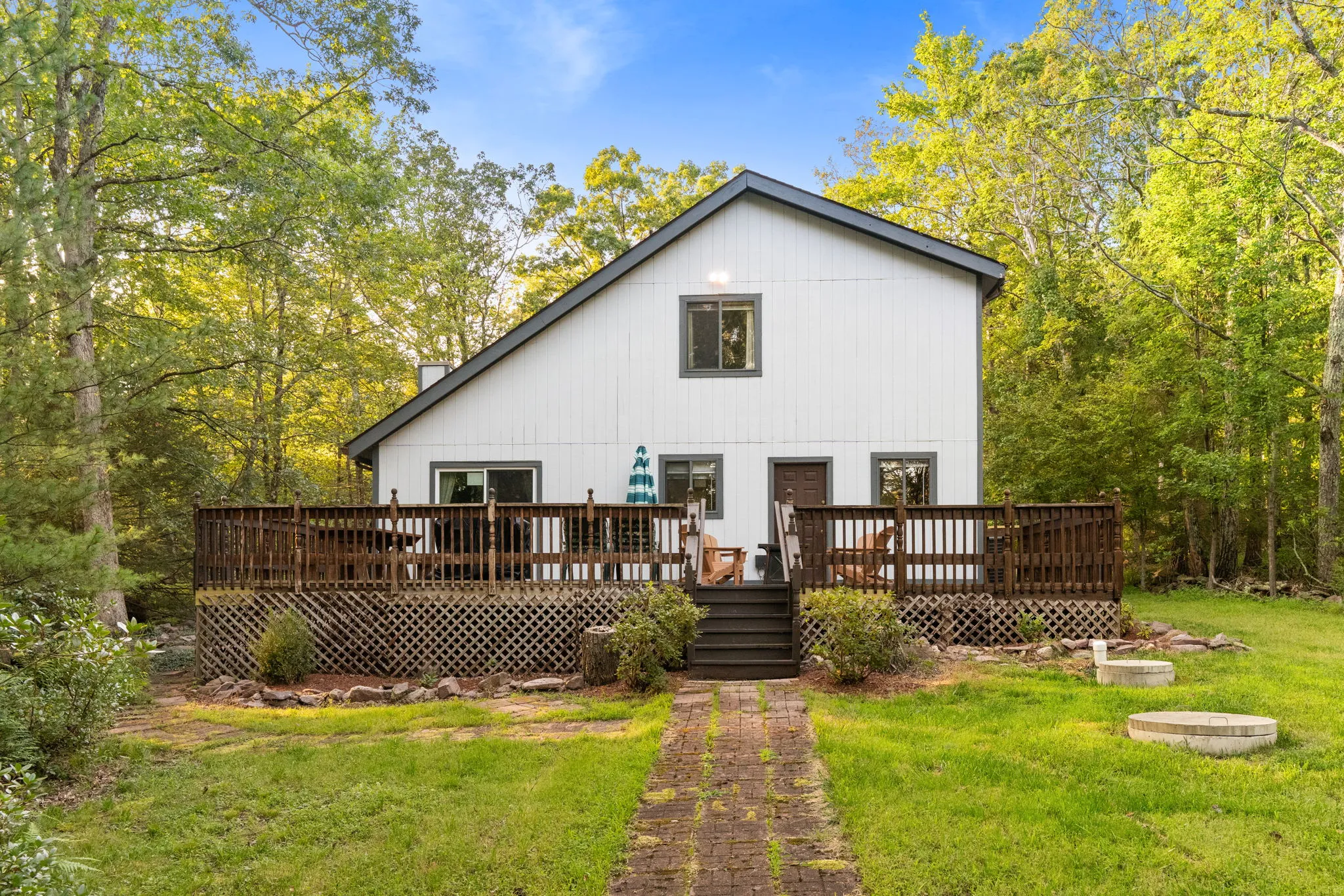 Deck and wooded yard, 11 of 19